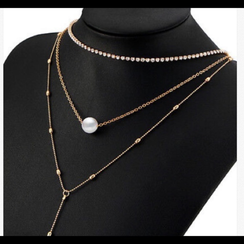 ❤️gorgeous multilayer statement necklace - Picture 5 of 8
